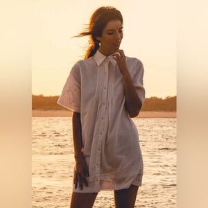 Stevie May Olive Embroidered Mini Dress | Size Medium |